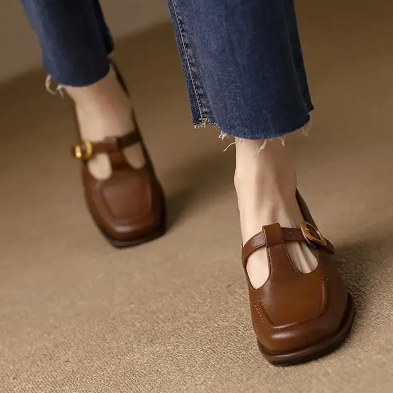 Elegant T-Strap Shoes - View 6.0 | Avenly London