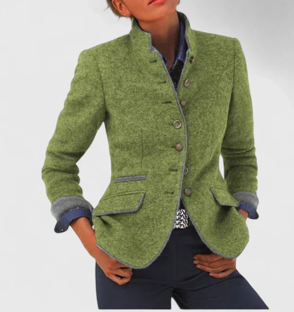 Margaret - Classic Wool Blend Blazer