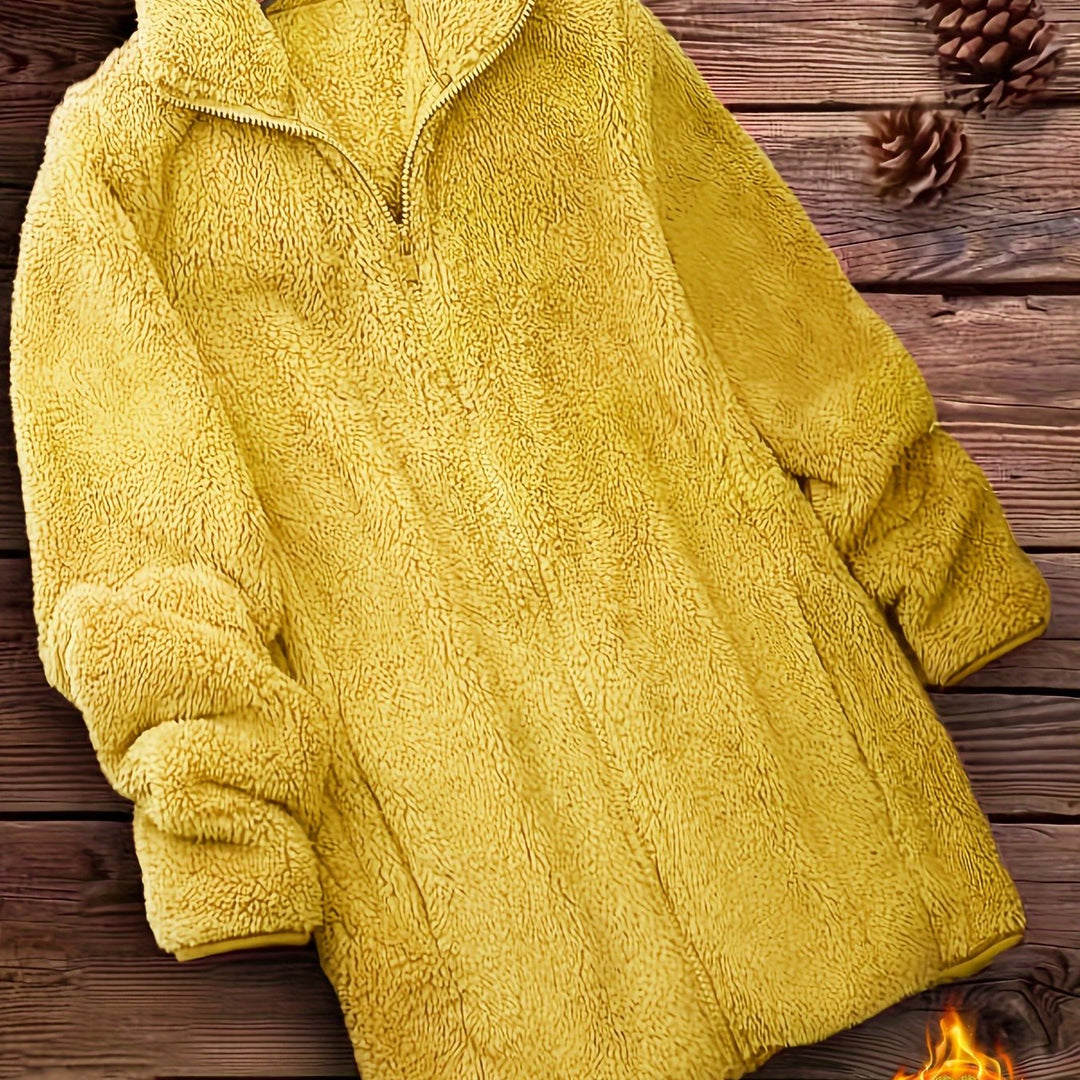 Zip-Up Teddy Fleece - View 15.0 | Avenly London