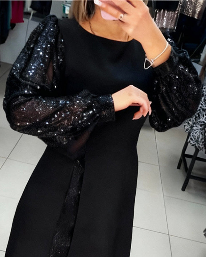 Avora Lyon | Elegant Dress with Balloon Sleeves