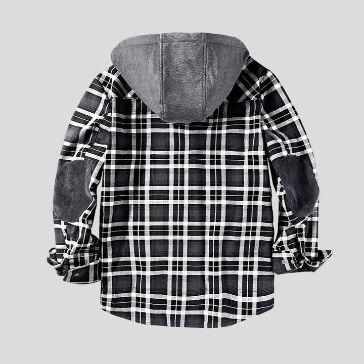Michael | Checked sherpa jacket