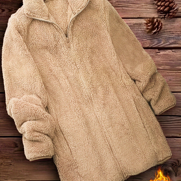 Zip-Up Teddy Fleece - View 11.0 | Avenly London