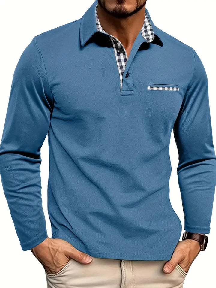 Luke | Tailored Long Sleeve Polo