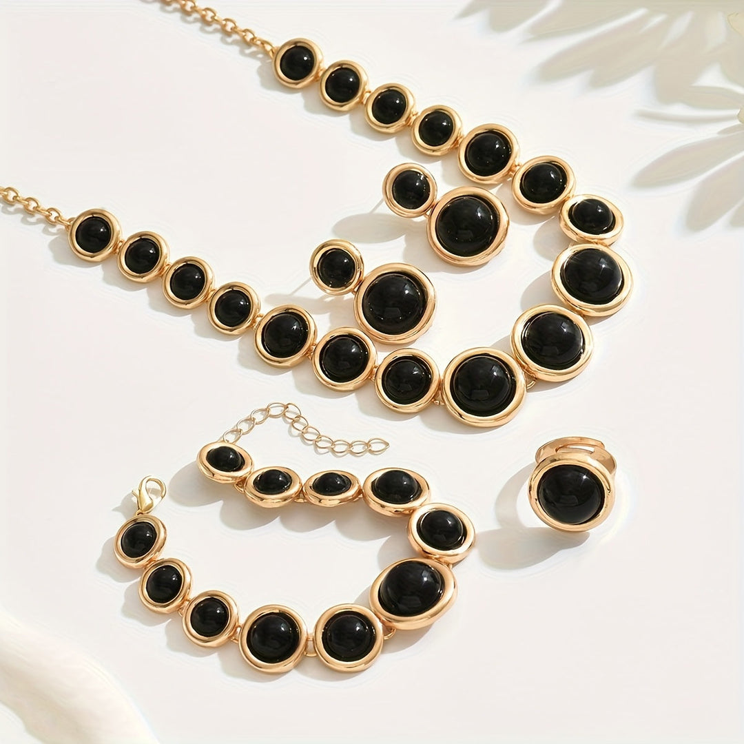 Retro 4-Piece Jewelry Set