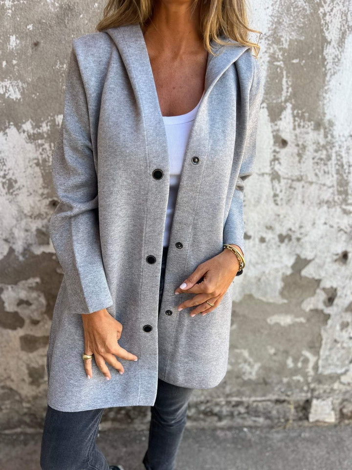Cardigan with Buttons and Hood - View 5.0 | Avenly London