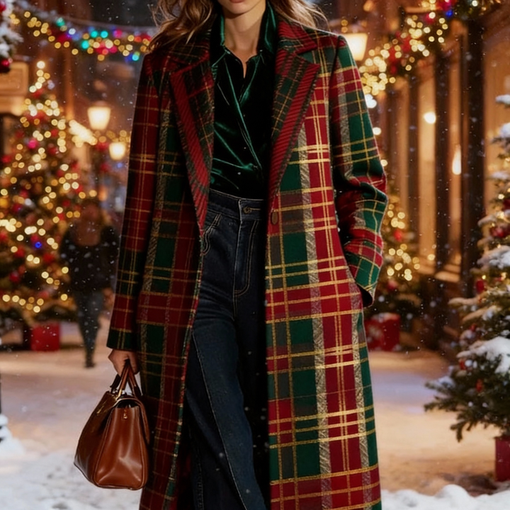 Clara | Classic Plaid Coat