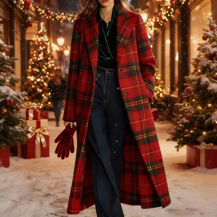 Clara | Classic Plaid Coat