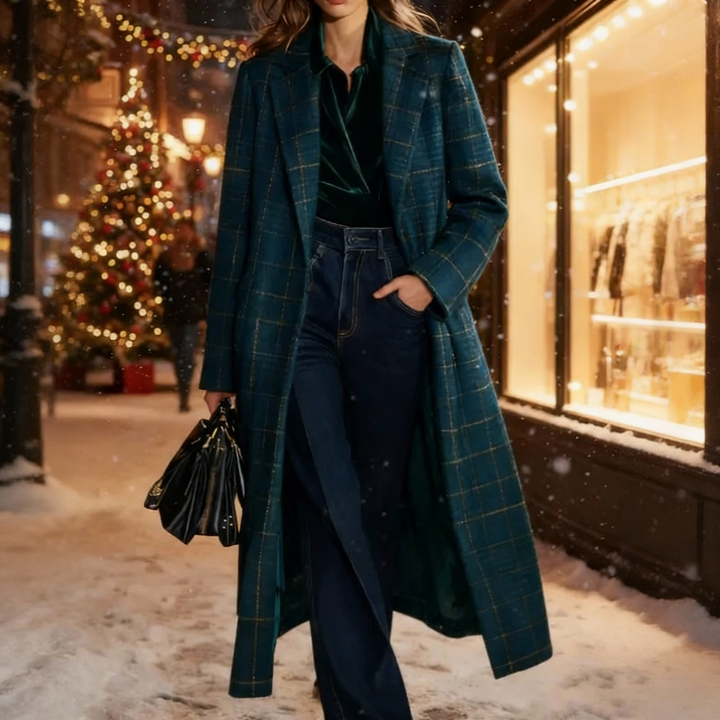 Clara | Classic Plaid Coat