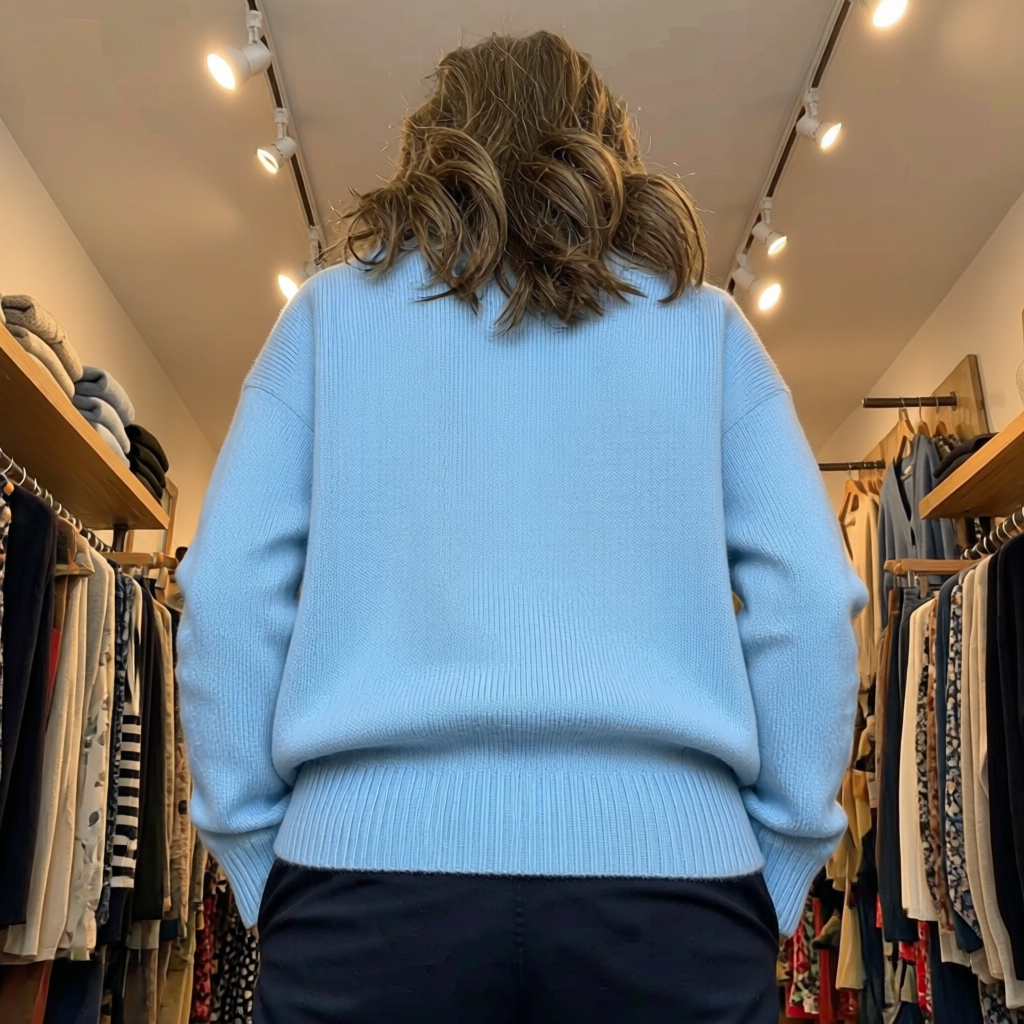 Soft Knit Sweater with Collar - View 13.0 | Avenly London