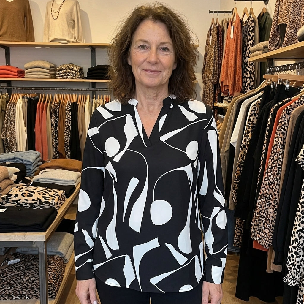 Elegant Blouse With Design - View 1.0 | Avenly London