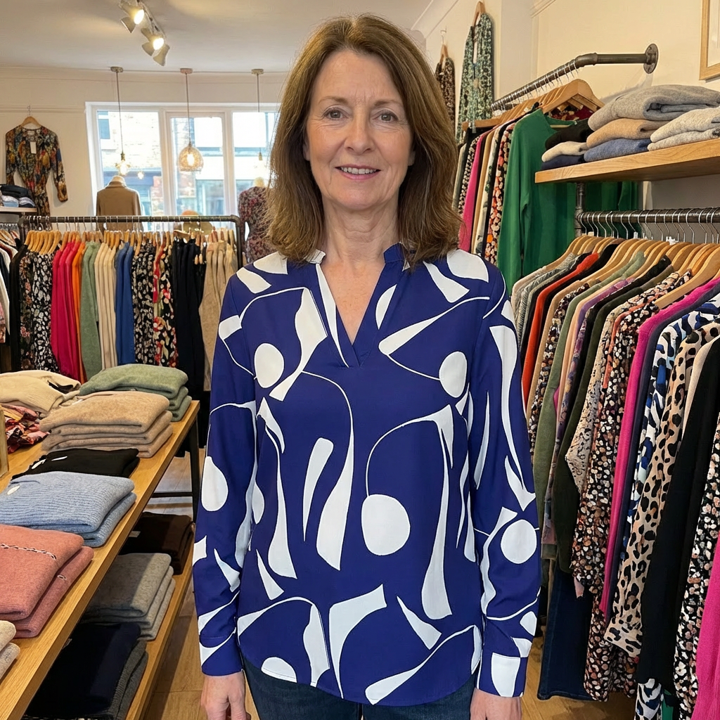 Elegant Blouse With Design - View 3.0 | Avenly London