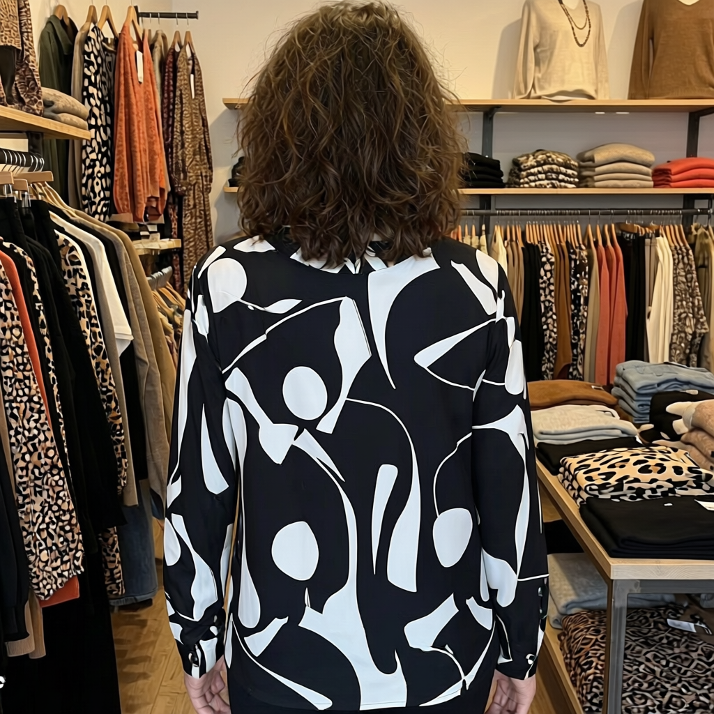 Elegant Blouse With Design - View 8.0 | Avenly London