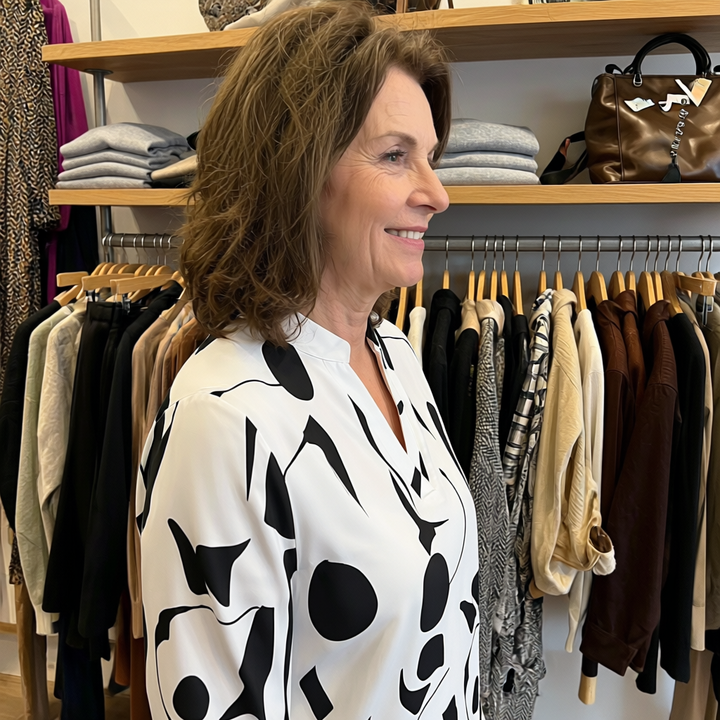 Elegant Blouse With Design - View 7.0 | Avenly London