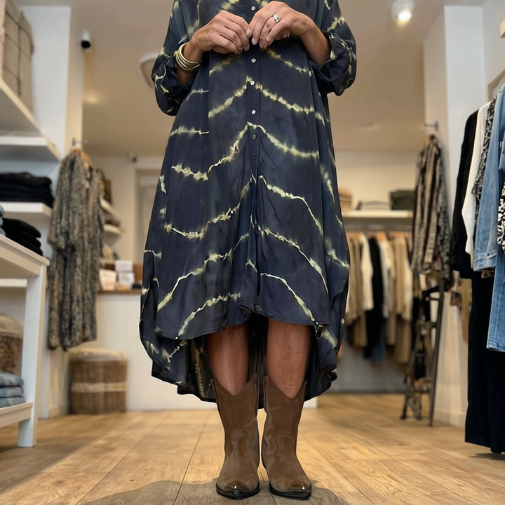 Elegant Boho Striped Maxi Dress - View 3.0 | Avenly London