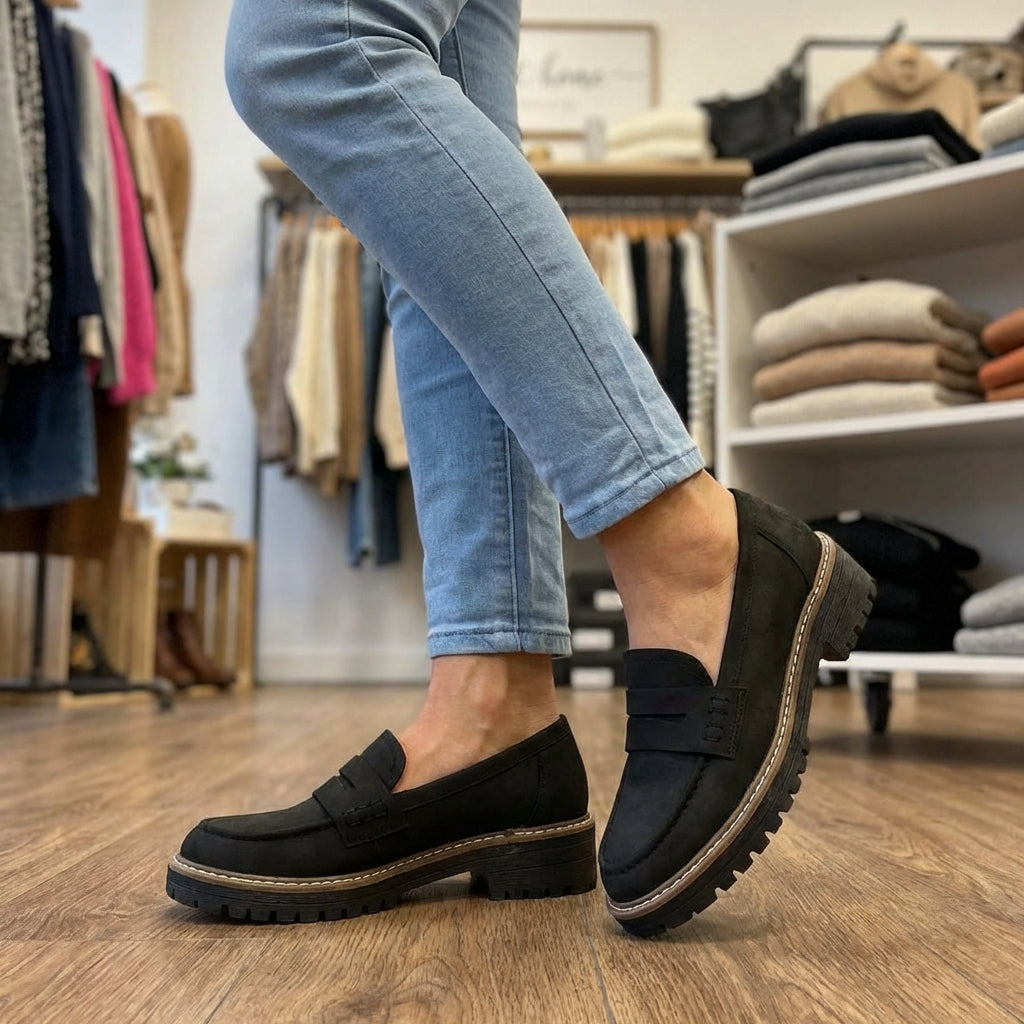 Timeless Suede Loafers - View 1.0 | Avenly London