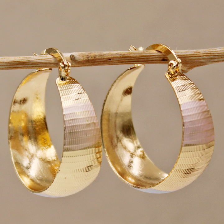 Luxe Polished Gold Earrings