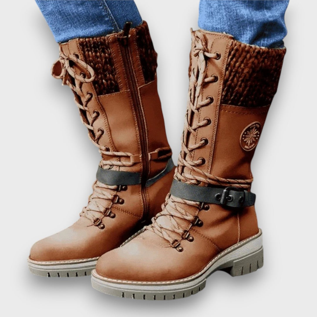 Lace-Up Winter Boots - View 5.0 | Avenly London